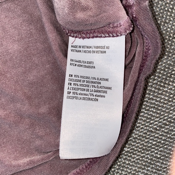 American Eagle soft & sexy flouncy lace up long sleeve top size small - Picture 4 of 6